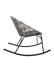 Charles Bentley Grey Zanzibar Garden Rocking Chair - Image 3 of 3