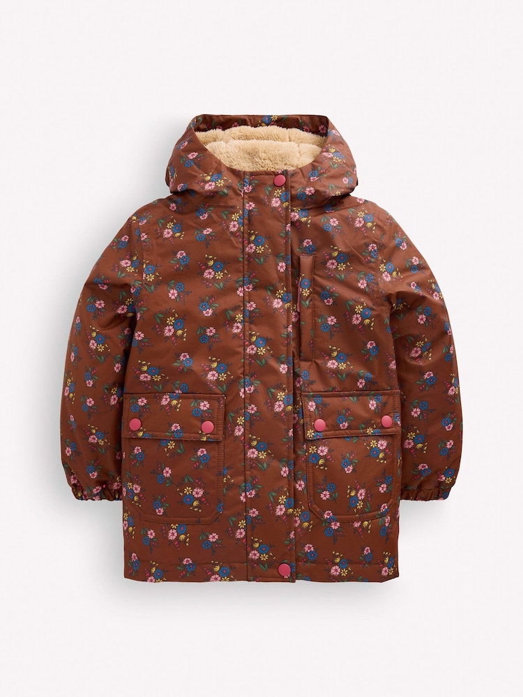 Boden Brown 4-in-1 Waterproof Coat - Image 1 of 5 Boden Brown 4-in-1 Waterproof Coat - Image 1 of 5