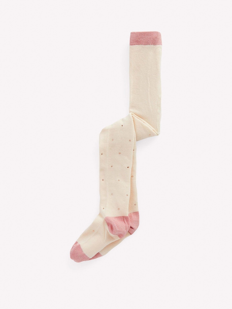 Boden Cream Twinkle Tights - Image 1 of 2 Boden Cream Twinkle Tights - Image 1 of 2