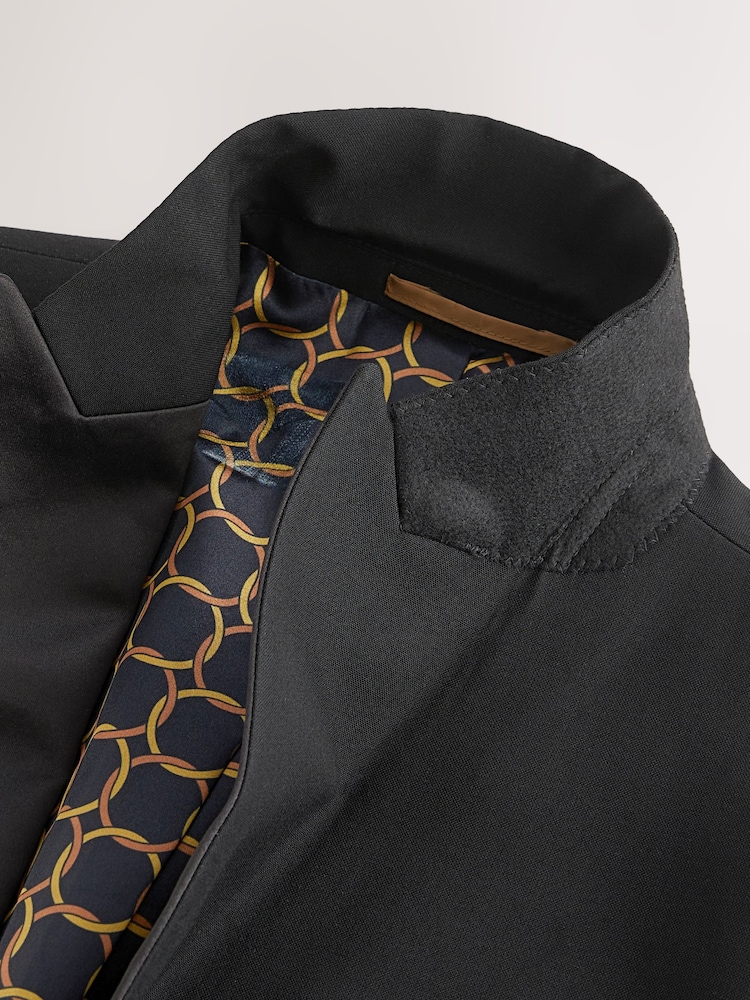 Itim - Regular Fit - Tuxedo Suit Jacket - Larawan 11 ng 11 Itim - Regular Fit - Tuxedo Suit Jacket - Larawan 11 ng 11