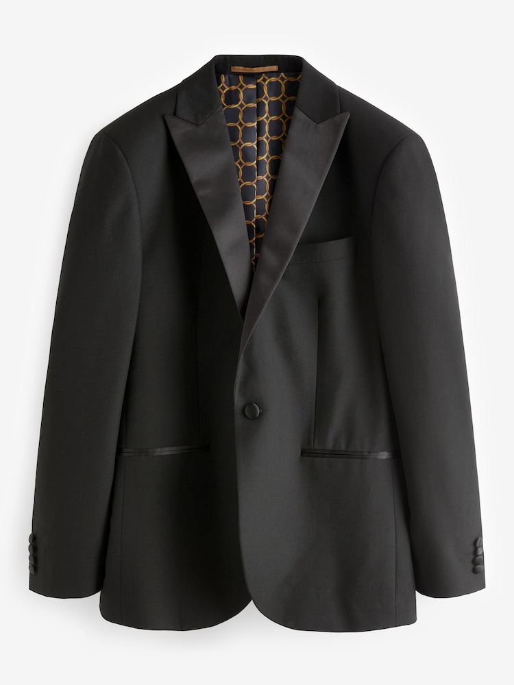 Noir - Ajustement régulier - Veste de smoking - Image 7 of 8
