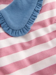 Boden Pink Collared Breton Jersey Top - Image 3 of 3