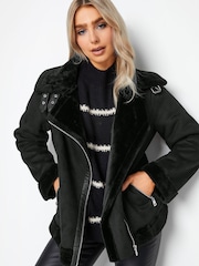 M&Co Black Aviator Jacket - Image 2 of 2