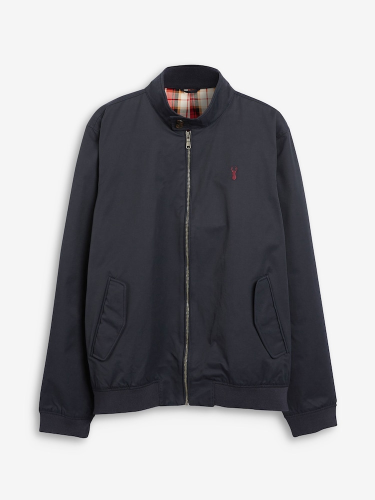 Bleu marine - Veste Harrington à doublure Imperméable À carreaux - Image 5 of 10
