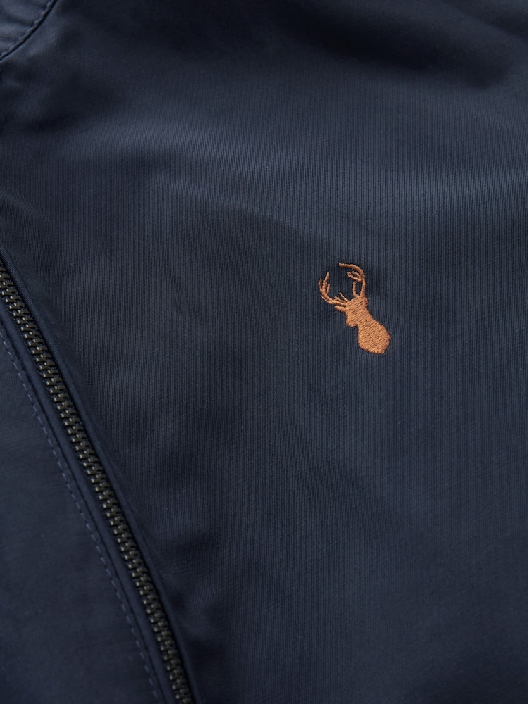 Bleu marine - Veste Harrington à doublure Imperméable À carreaux - Image 7 of 10