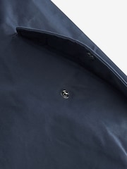 Navy Blue Shower Resistant Check Lining Harrington Jacket - Image 9 of 10