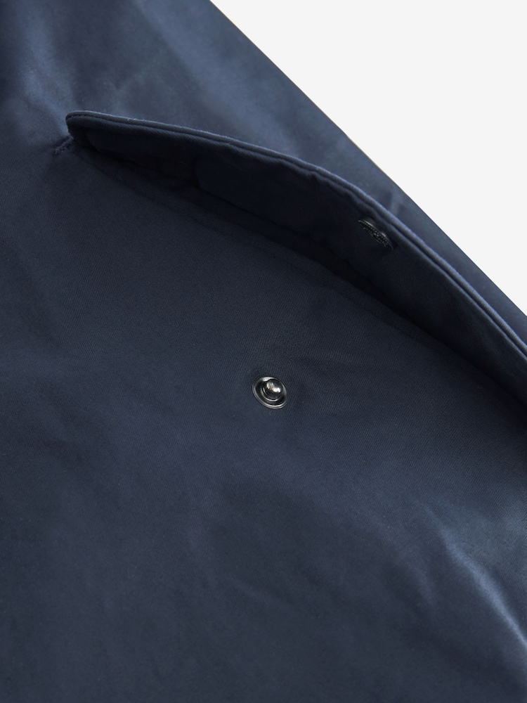 Bleu marine - Veste Harrington à doublure Imperméable À carreaux - Image 9 of 10