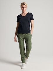 Superdry Eclipse Navy Studios Pocket V-Neck T-Shirt - Image 2 of 4