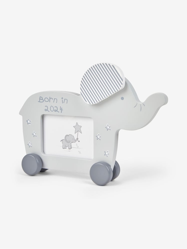 JoJo Maman Bébé Born in 2024 Elephant Photo Frame - Image 2 of 2 JoJo Maman Bébé Born in 2024 Elephant Photo Frame - Image 2 of 2