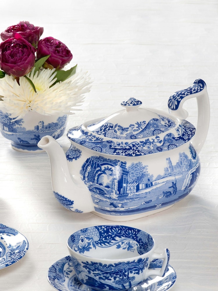 Blue Spode Blue Italian Teapot - Image 1 of 2