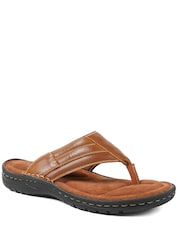 Pavers Tan Leather Mule Sandals - Image 1 of 5