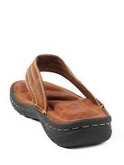Pavers Tan Leather Mule Sandals - Image 3 of 5