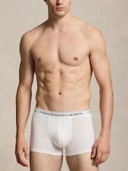 Polo Ralph Lauren White/Navy Blue/Slate Blue Classic Trunks 3 Pack - Image 2 of 6