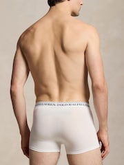 Polo Ralph Lauren White/Navy Blue/Slate Blue Classic Trunks 3 Pack - Image 4 of 6