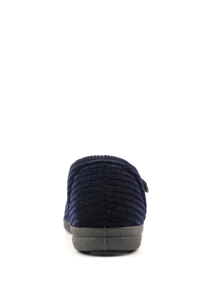 Lazy Dogz Blue Ryan Navy Slippers - Image 6 of 6 Lazy Dogz Blue Ryan Navy Slippers - Image 6 of 6