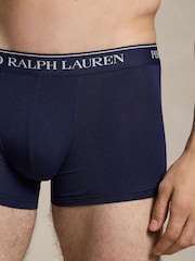 Polo Ralph Lauren Navy Blue/Slate Blue/Yellow Classic Trunks 3 Pack - Image 3 of 5