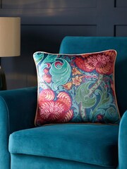 Laurence Llewelyn-Bowen Blue Down the Dilly Filled Cushion - Image 1 of 5