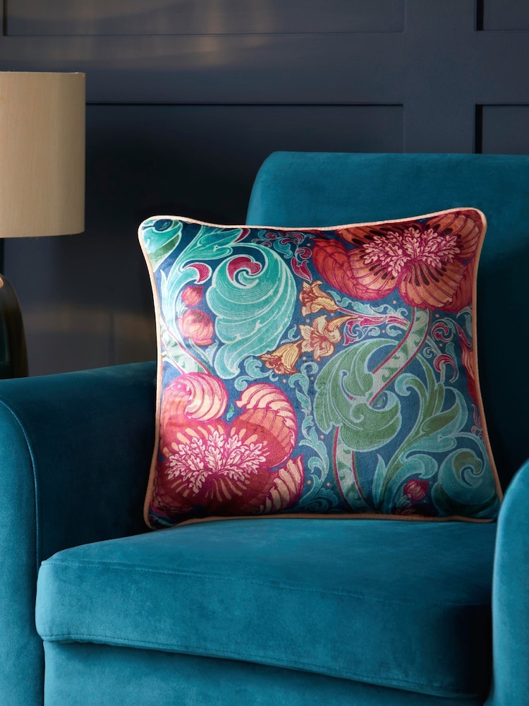 Laurence Llewelyn-Bowen Blue Down the Dilly Filled Cushion - Image 1 of 5
