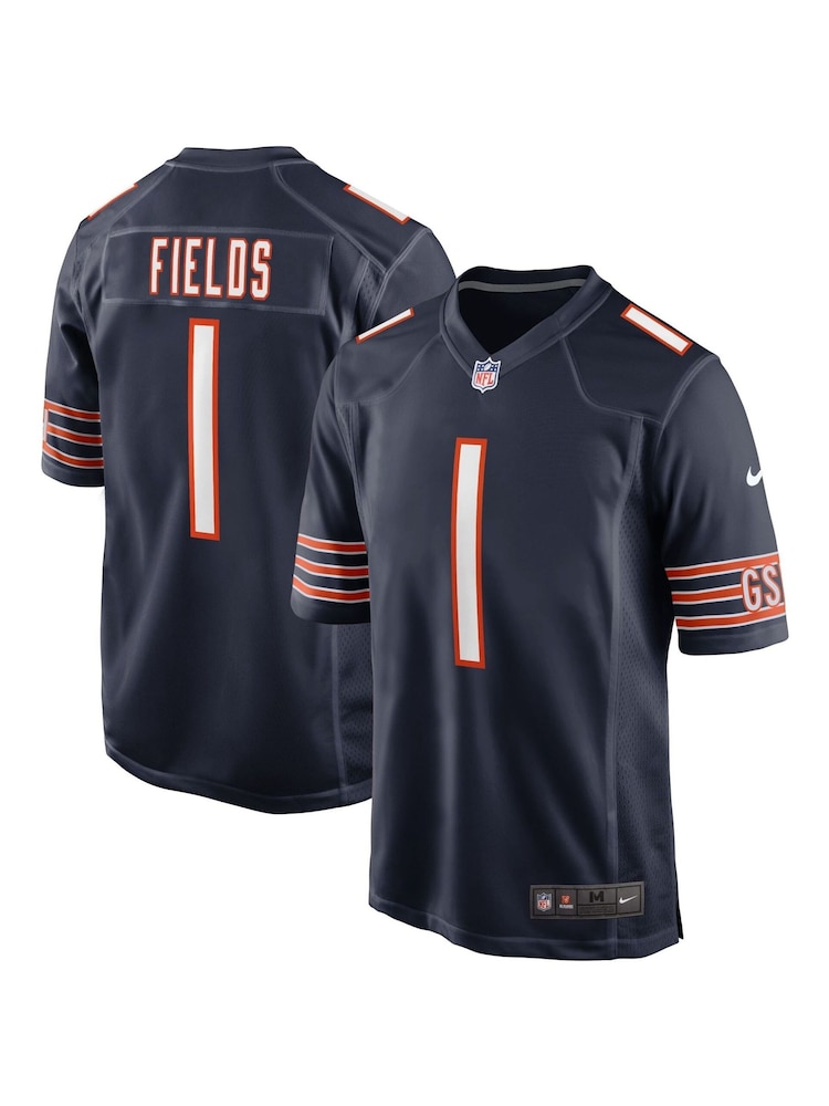 Nike Blue NFL Chicago Bears Home Game Jersey - Justin Fields - Image 1 of 3