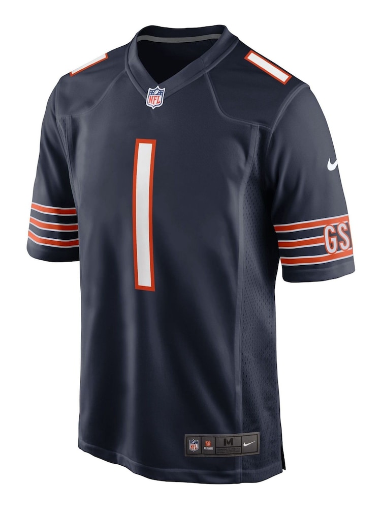 Nike Blue NFL Chicago Bears Home Game Jersey - Justin Fields - Image 2 of 3
