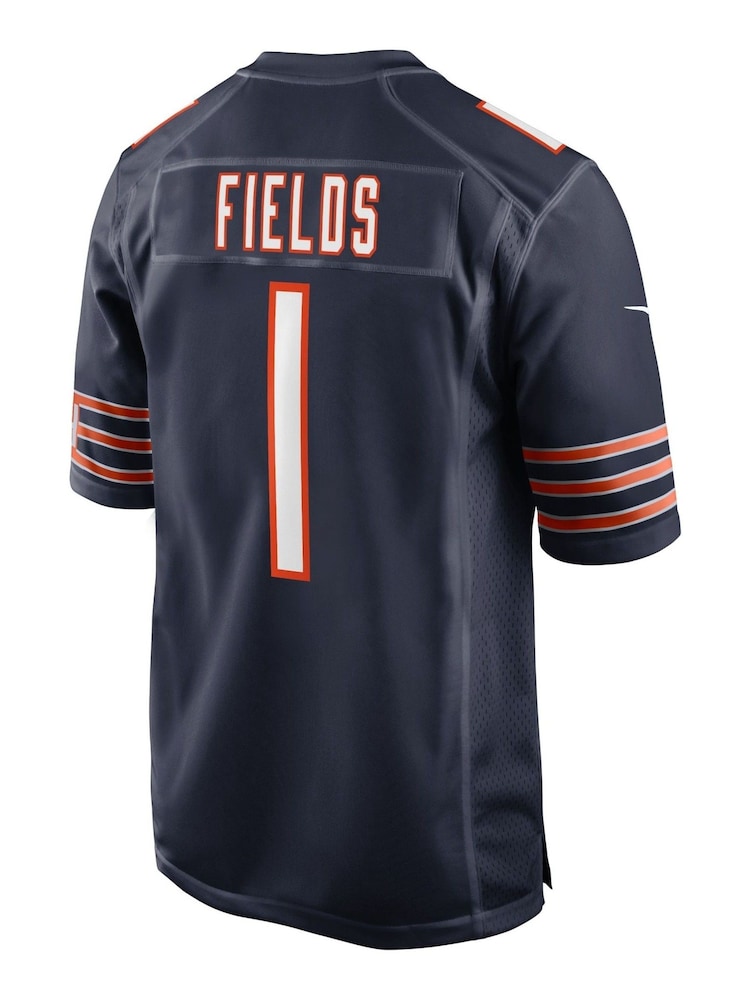 Nike Blue NFL Chicago Bears Home Game Jersey - Justin Fields - Image 3 of 3