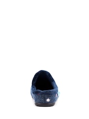 Lunar Blue Flora Navy Slippers - Image 5 of 5