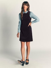 Boden Blue Lou Cord Shift Dress - Image 4 of 5