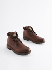 Tan Brown Casual Leather Boots - Image 1 of 6