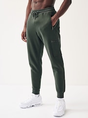 Dark Green Cotton Rich Cargo Utility Joggers - Image 1 of 7