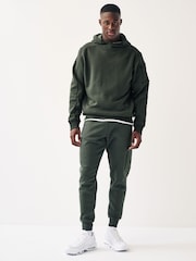 Dark Green Cotton Rich Cargo Utility Joggers - Image 2 of 7