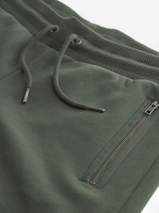 Dark Green Cotton Rich Cargo Utility Joggers - Image 6 of 7