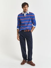 Azul marinho - Calças de sarja slim fit GANT - Imagem 10 de 15