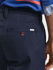 Azul marinho - Calças de sarja slim fit GANT - Imagem 11 de 15