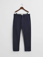Azul marinho - Calças de sarja slim fit GANT - Imagem 12 de 15