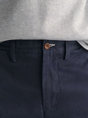 GANT Marine Blue Slim Fit Twill Trousers - Image 7 of 9