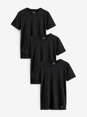 Polo Ralph Lauren Coal Black Slim 100% Cotton T-Shirts 3 Pack - Image 1 of 5
