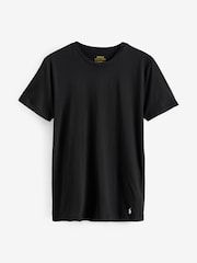 Polo Ralph Lauren Coal Black Slim 100% Cotton T-Shirts 3 Pack - Image 2 of 5