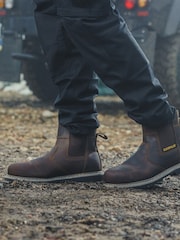 Caterpillar Powerplant Dealer Safety Brown Boots - Image 2 of 6