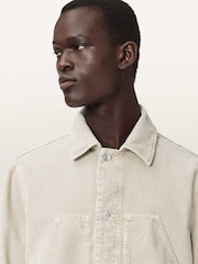 AllSaints Brown Mukesh Cord Shacket - Image 3 of 6