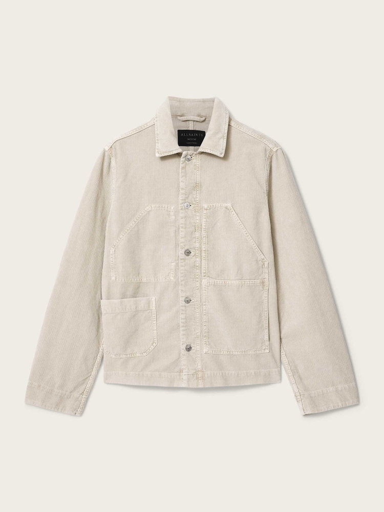 AllSaints Brown Mukesh Cord Shacket - Image 6 of 6 AllSaints Brown Mukesh Cord Shacket - Image 6 of 6