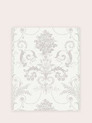 Laura Ashley Dove Grey Josette A4 Wallpaper Sample - Image 2 of 2