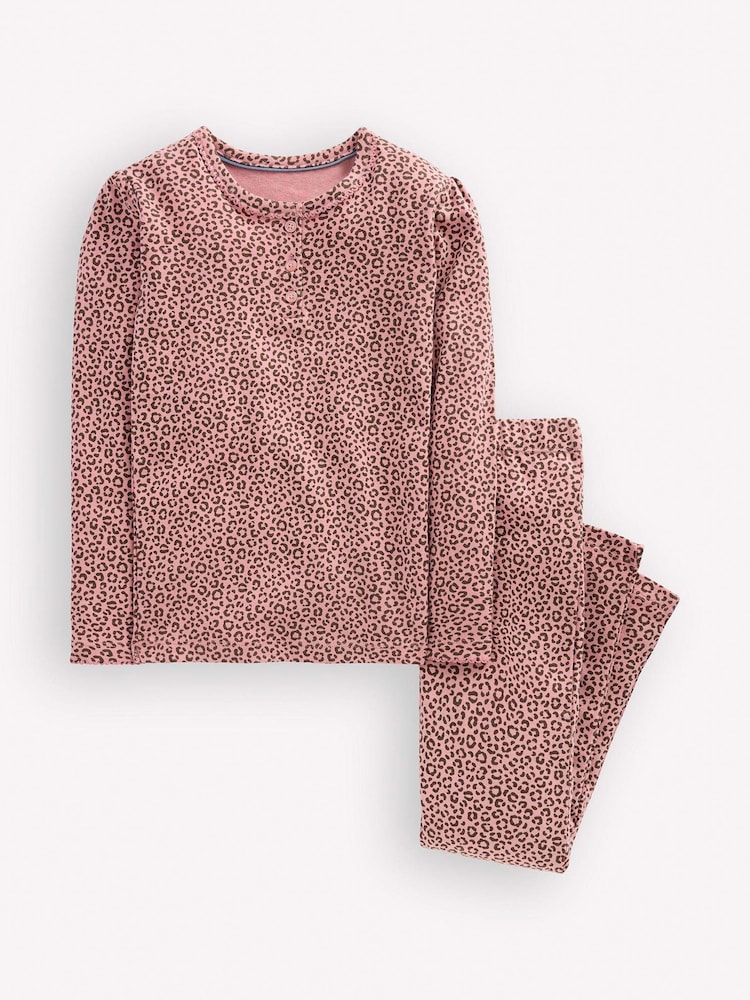 Boden Pink Snug Henley Pyjamas - Image 1 of 3 Boden Pink Snug Henley Pyjamas - Image 1 of 3