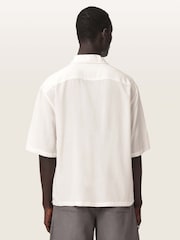 AllSaints Cream Ignis Short Sleeve Shirt - Image 5 of 7