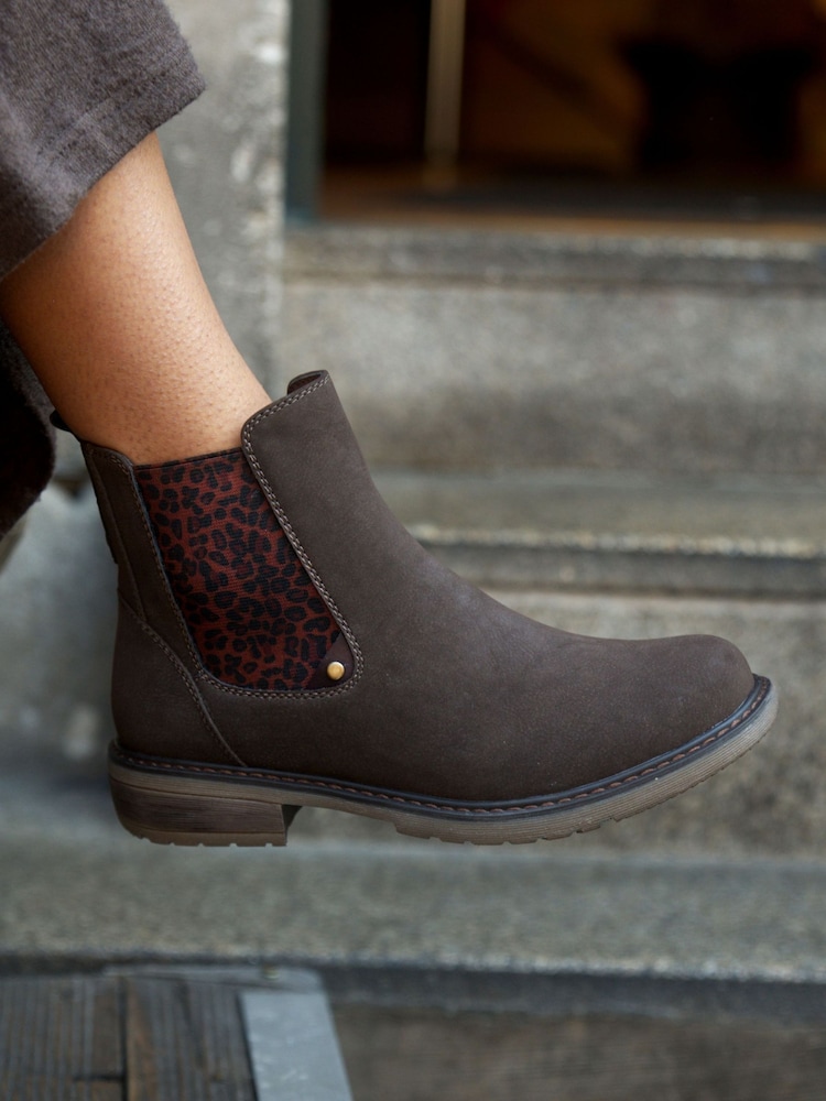 Lunar Brown Ankle Boots - Image 1 of 5