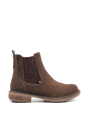 Lunar Brown Ankle Boots - Image 3 of 5