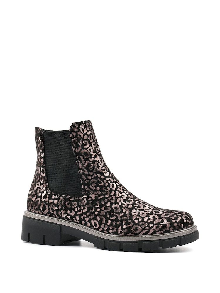 Lunar Black Brighton Ankle Boots - Image 2 of 5 Lunar Black Brighton Ankle Boots - Image 2 of 5