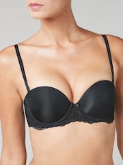 Black Triple Boost Push-Up Strapless Bra A-DD - Image 1 of 7