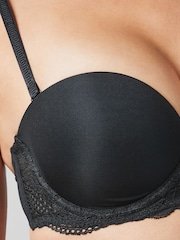 Black Triple Boost Push-Up Strapless Bra A-DD - Image 2 of 3