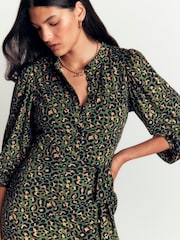 Boden Green Eli Belted Jersey Midi Dress - Image 2 of 5