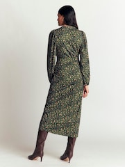 Boden Green Eli Belted Jersey Midi Dress - Image 3 of 5